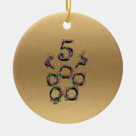 5th & 6edag av julaftondekoration julgransprydnad keramik