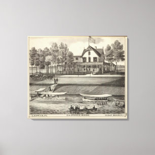 5th Avenyhus, havstrand, NJ Canvastryck