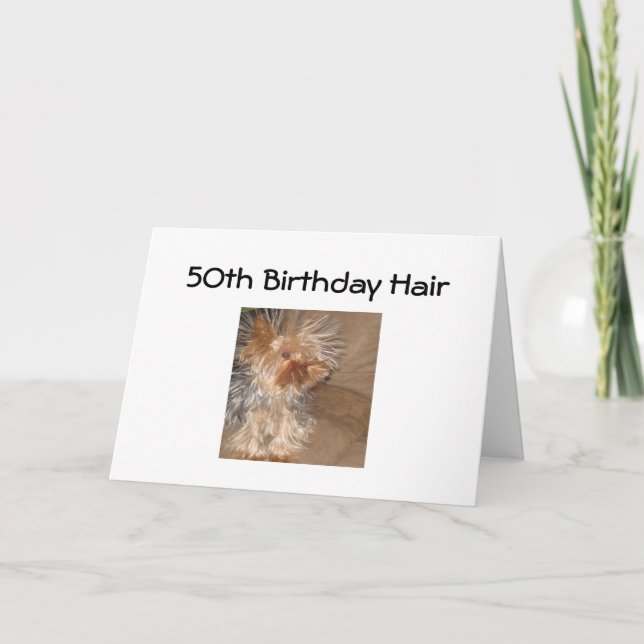 "5th BIRTHDAY HAIR" Kort (Framsida)