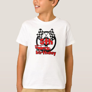 5th födelsedag för biltävla t-shirt