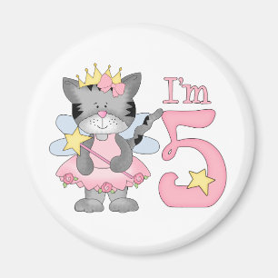 5th födelsedag för Princess Kattunge Magnet