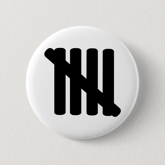 5th födelsedag knapp (Framsida)