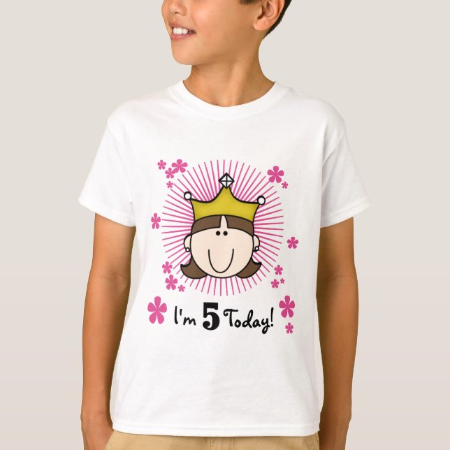 5th födelsedag Tshirts och gåvor för brunettPrince (Framsida)