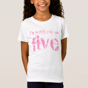5th födelsedaggåva V011 för femåring T-shirt