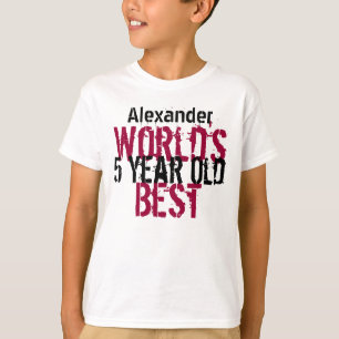 5th Födelsedaggåvavärlds åriga pojke bäst 5 Tee Shirt
