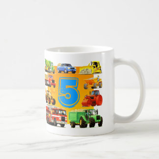 5th Födelsedagkonstruktionslastbil Kaffemugg