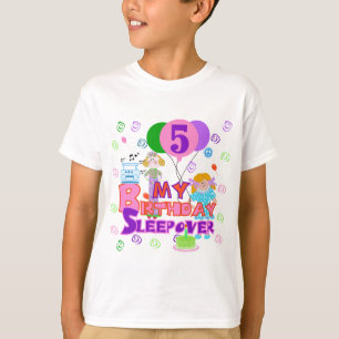 5th FödelsedagSleepoverTshirts och gåvor T-shirt