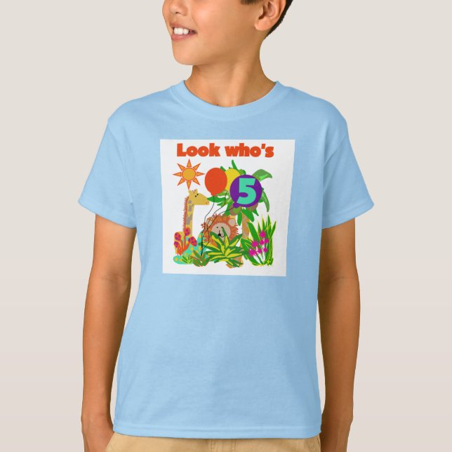 5th födelsedagTshirts och gåvor för Safari Tee (Framsida)