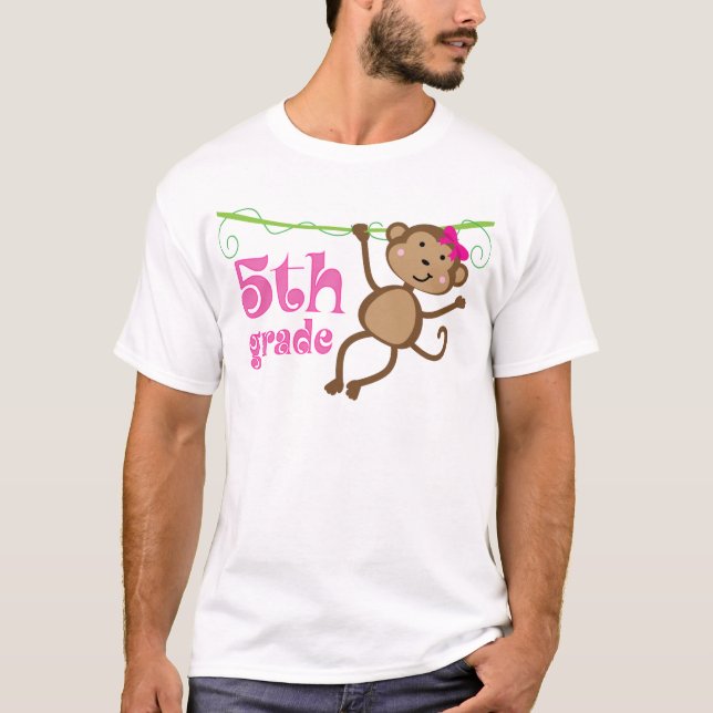 5th Gåva för klasslärareapa T Shirt (Framsida)