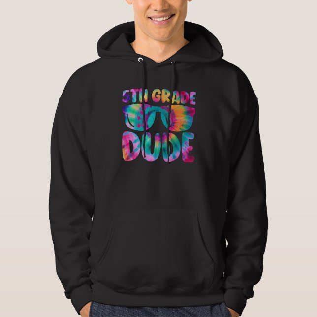 5th Grade Dude Student Back To School Fifth Grade  Hoodie (Framsida)