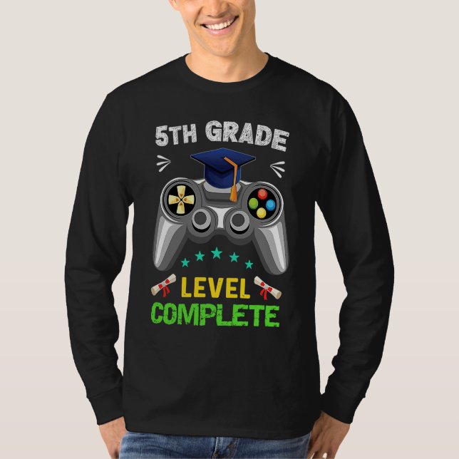 5th Grade Graduation Level Complete Gamer 2023  1 T Shirt (Framsida)