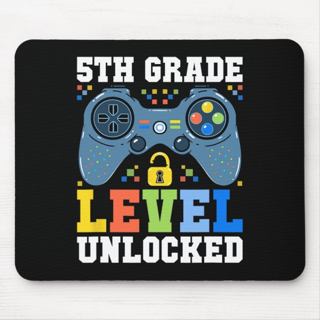 5th Grade Level Unlocked Gamer First Day Of School Musmatta (Framsidan)