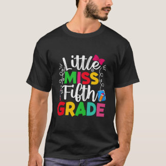 5Th Grade Little Miss Back To School Students T Shirt