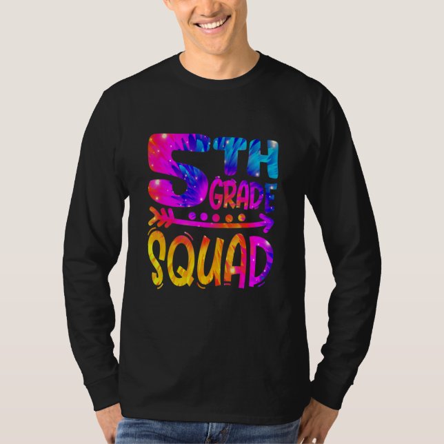 5th Grade Squad Teacher Student First Day Of Schoo T Shirt (Framsida)
