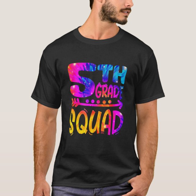 5th Grade Squad Teacher Student First Day Of Schoo T Shirt (Framsida)