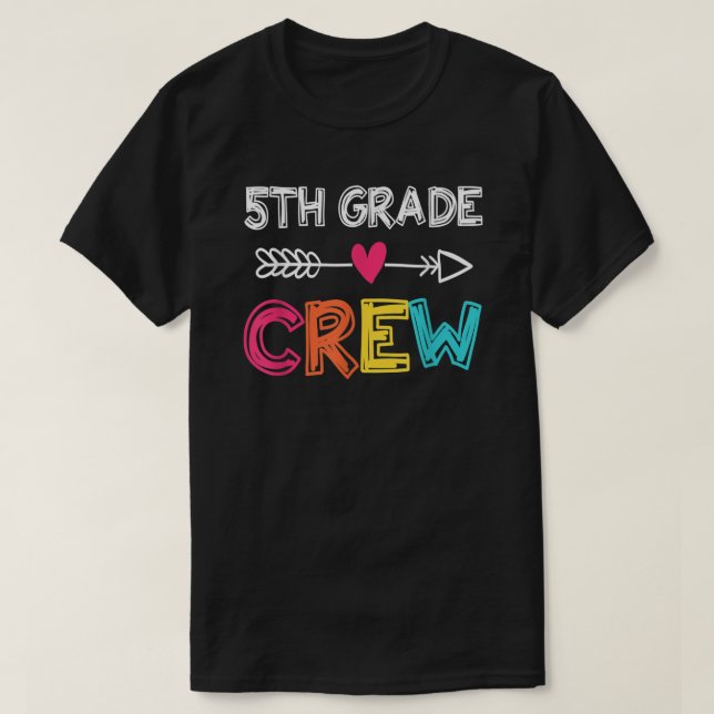 5th Grade Teacher T-Shirt Back To School 5th Grade (Design framsida)