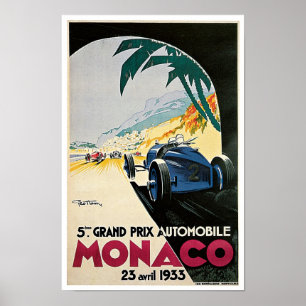 5th Grand prix de Monaco Poster