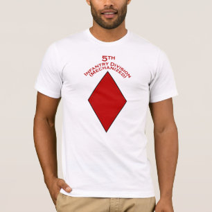 5th Infanterit Div Mechanized knuffar lappar T Shirt