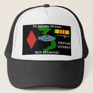 5th Lock för infanteriuppdelningsVietnam boll Truckerkeps