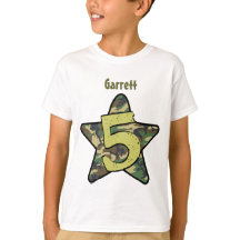 5th Namn för födelsedagpojkeCamo anpassningsbar