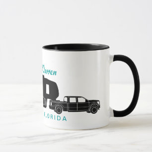 5th Rulla den grafiska RV-silhouetten Mugg