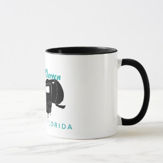5th Rulla den grafiska RV-silhouetten Mugg