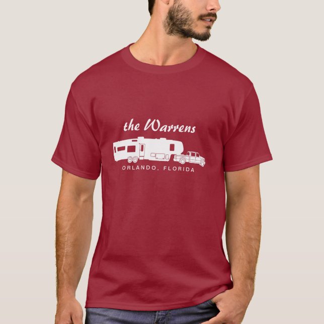 5th Rulla den grafiska RV-silhouetten T-shirt (Framsida)