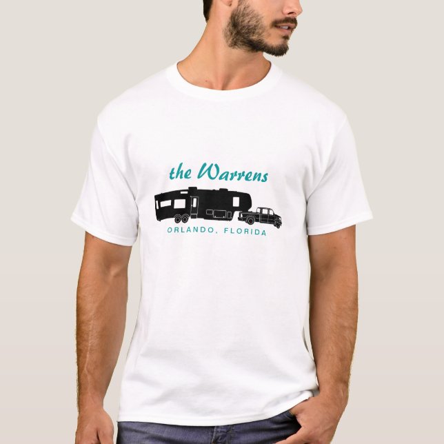 5th Rulla den grafiska RV-silhouetten Tee Shirt (Framsida)