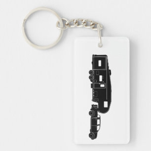 5th Rulla/leksakåkaresilhouetten på Keychain