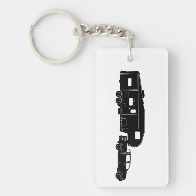 5th Rulla/leksakåkaresilhouetten på Keychain (Framsidan)