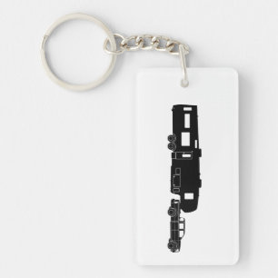 5th Rulla RV-silhouetten på Keychain
