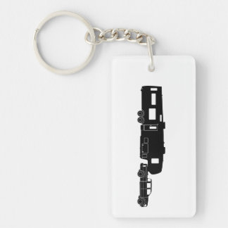5th Rulla RV-silhouetten på Keychain