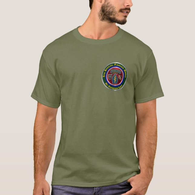 5th Special Forces Group Airborne T Shirt (Framsida)