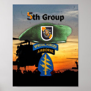 5th Speciella Vets för veteran för styrkagrupp Poster