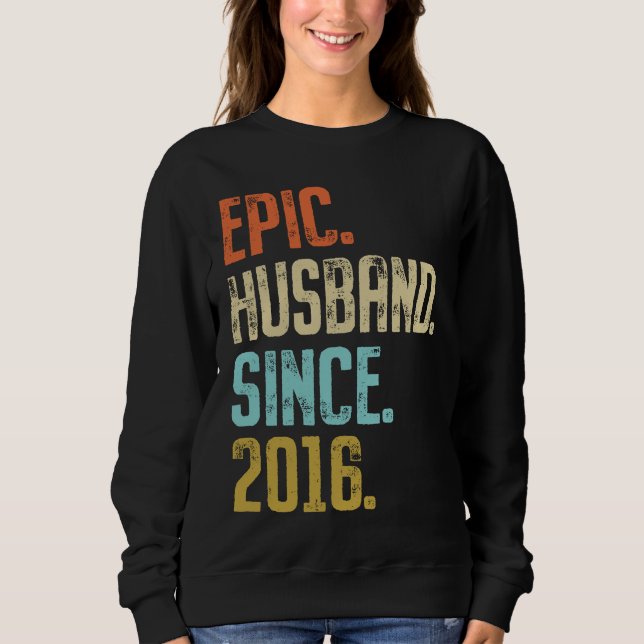 5th Wedding Anniversary For Him Epic Husband Since T Shirt (Framsida)