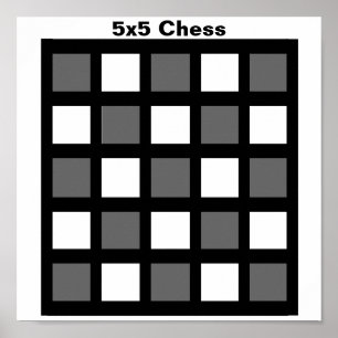 5x5 - SchackMÄRKREraster (1-1/4" kylmagneter) Poster