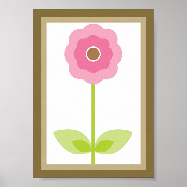 5X7 Berry Garden Flower Wall Art Poster (Framsidan)
