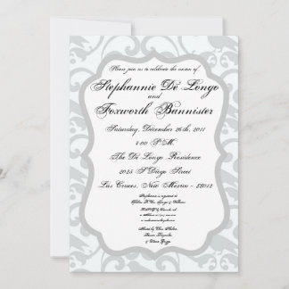 5x7 Damask Spets Eleganta Bröllopsinbjudningar Inbjudningar