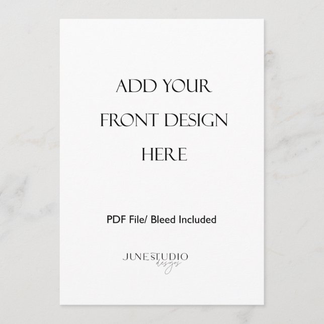 5x7" Dubbel Sida Meny Kort Tryck (Framsida)