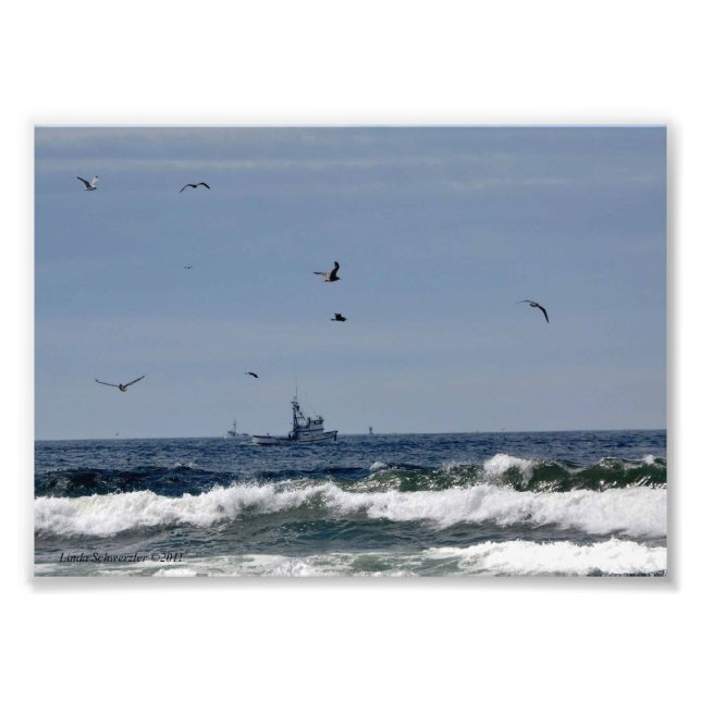 5X7 Fiske i Stilla havet Fototryck (Framsidan)