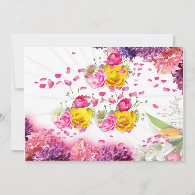 5X7 Flöde Greeting Card Kort (Framsida)