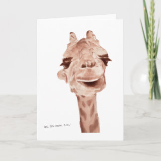 5x7 giraff kort