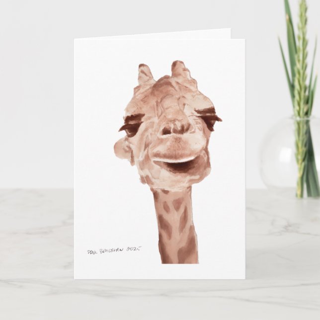 5x7 giraff  kort (Framsida)