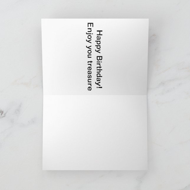 5x7-hälsningskort. Grattis på födelsedagen Matey! Tack Kort (Inuti)