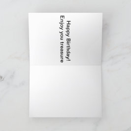 5x7-hälsningskort. Grattis på födelsedagen Matey! Tack Kort