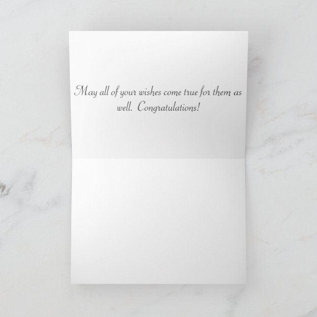 5x7-hälsningskort. Grattisar: okt/genie Tack Kort (Inuti)