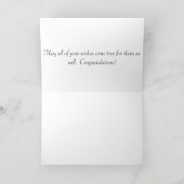 5x7-hälsningskort. Grattisar: okt/genie Tack Kort