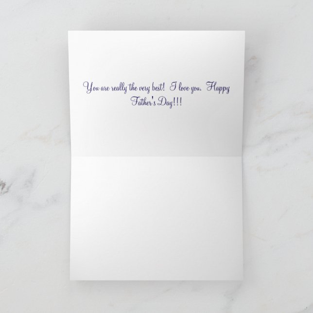 5x7-hälsningskort. Lycklig Fars dag. ankole-wat Tack Kort (Inuti)