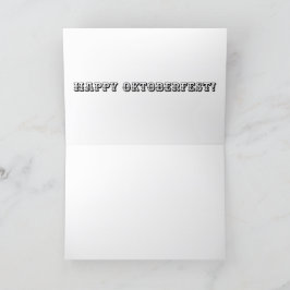 5x7-hälsningskort. Lycklig oktoberfest. giraffe gi Tack Kort