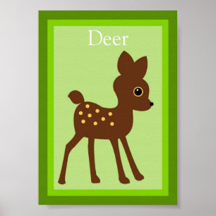 5X7 Hjort Friends Wall Art Poster